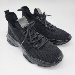 Mad Love Sneakers Womens Sz Black Shoes Comfort Lace Up Y2K Look